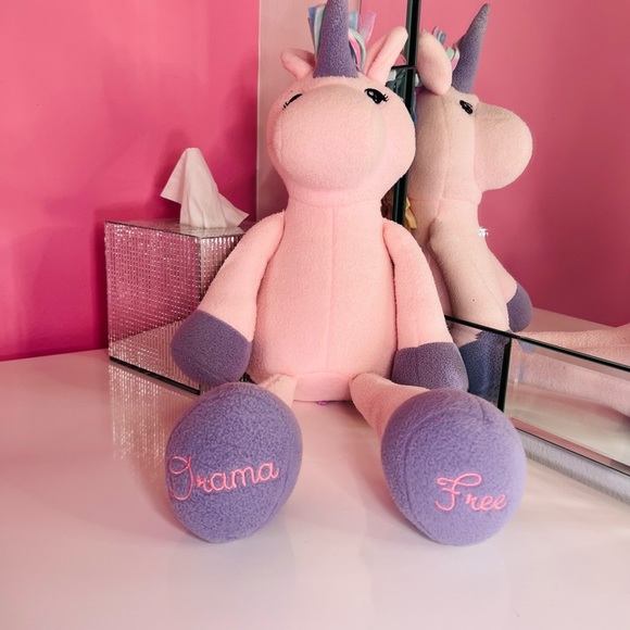 PLUSH Pink Unicorn “Drama Free” - Picture 6 of 9